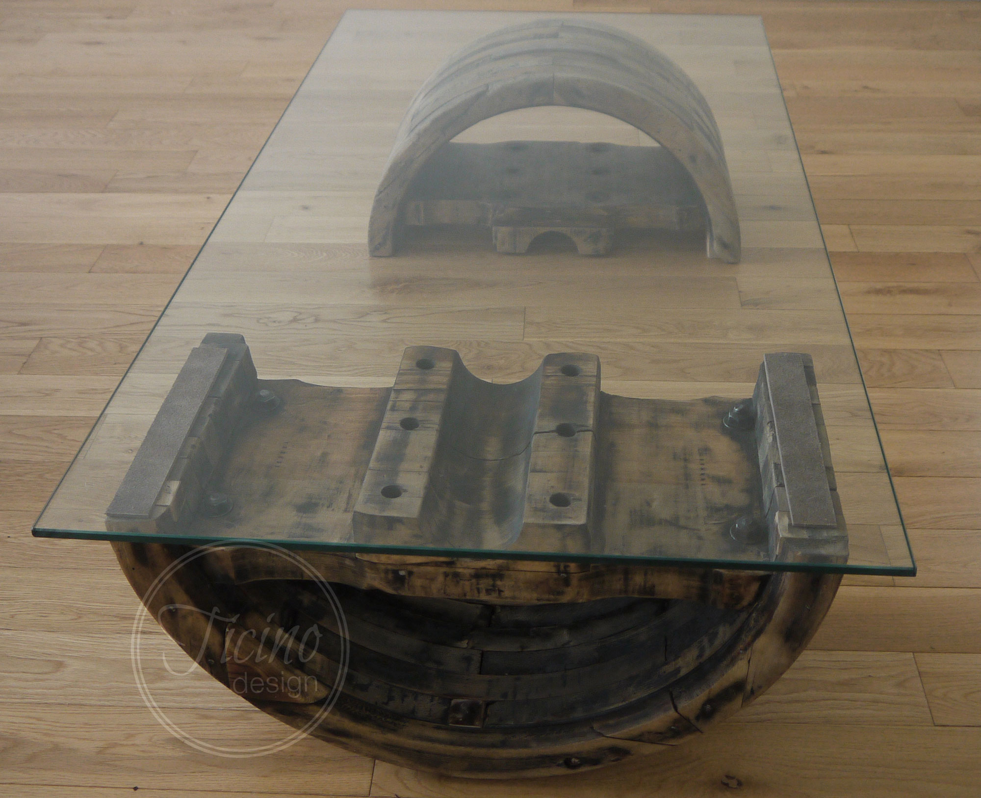 Modern Rustic Coffee Table - Ticino DesignTicino Design