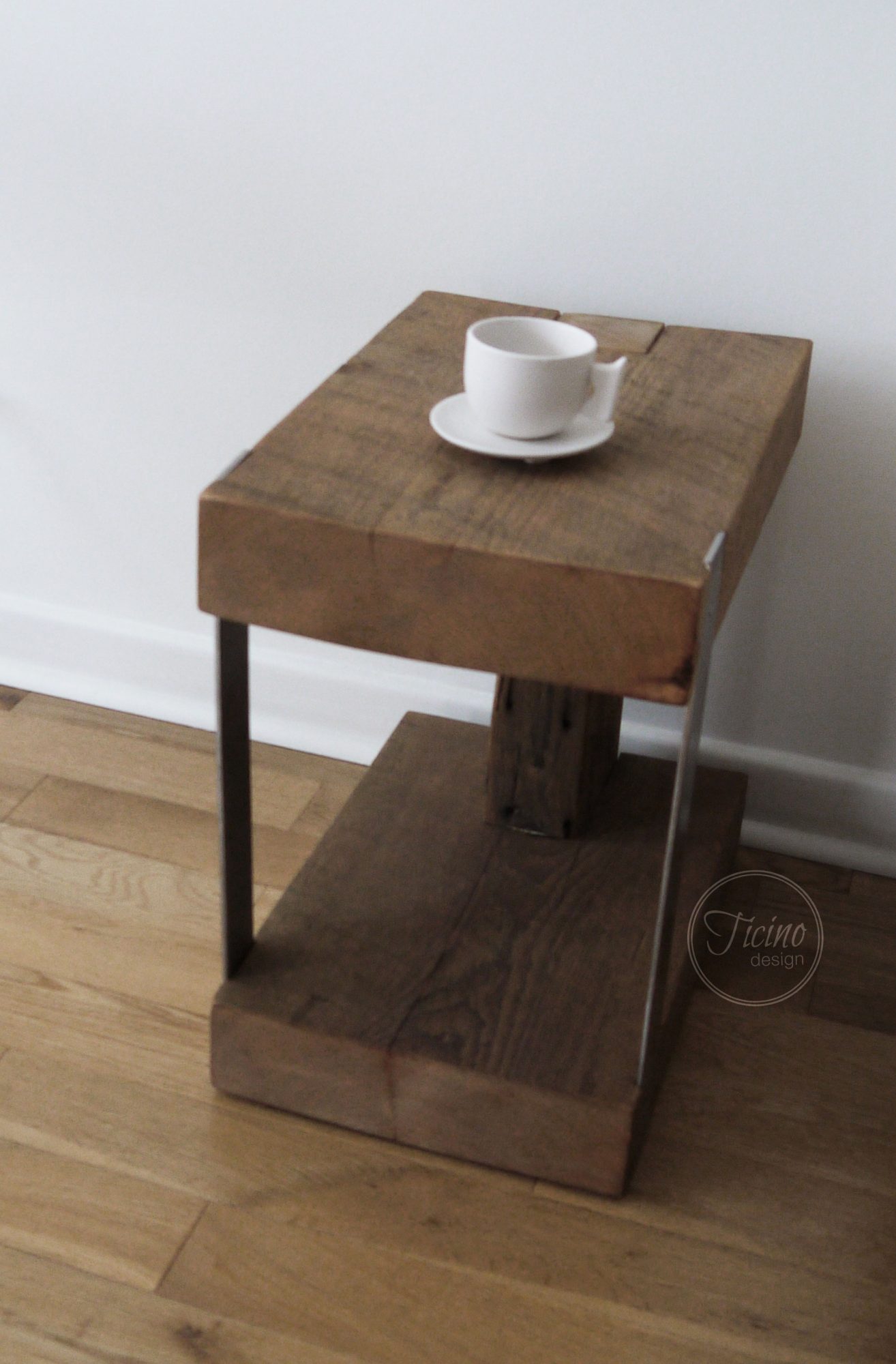 Barn Wood Side Table Ticino DesignTicino Design